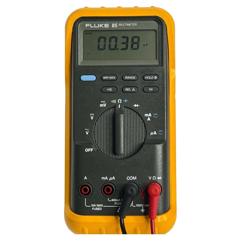 Fluke 85  Digital Multimeter w/ Rubber Case – Tested Working